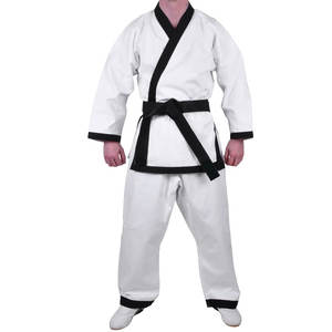 Uniforme de Karate Gi de Tela Twill, Uniforme de Karate Ligero 100% Algodón, Ropa de Artes Marciales en Colores Personalizados - Product Image 1