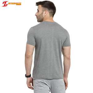 Camisetas de algodón de media manga para hombre, ropa informal gruesa de gran tamaño, hecha a medida - Product Image 2