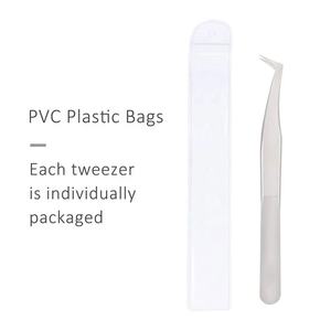 Pinzas de extensión de pestañas profesionales de acero inoxidable de alta calidad punta puntiaguda para pestañas de volumen - Product Image 2