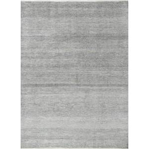Alfombra Kairos Azul de Lana y Viscosa Anudada a Mano, Diseño de Diamantes de Color Sólido para el Hogar, Rectangular, para Pasillo, Hecha a Mano - Skwv-112 - Product Image 1