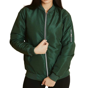 Chaqueta Bomber de Satén de la Mejor Calidad para Mujer, a la Moda, para Fiestas, Talla Grande XL, Tejido Acolchado Transpirable, Invierno, Algodón/Nailon - Product Image 1