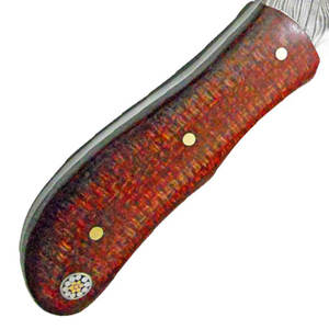 Cuchillo de caza de acero de Damasco personalizable Calidad Premium con mango de madera MOQ bajo y soporte OEM - Product Image 3