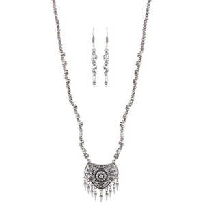 Ensemble de bijoux de mode Urthn Collier plaqué rhodium en alliage de zinc 1111318 - Product Image 1