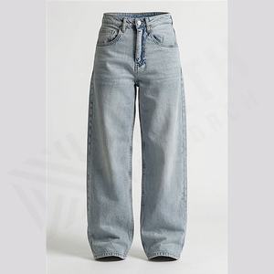 Stretch Fit Denim <b>Jeans</b> Manufacturers <b>High</b> <b>Waist</b> Fashionable Trousers Women Everyday Style Wholesale Customized Color Custom - Product Image 1