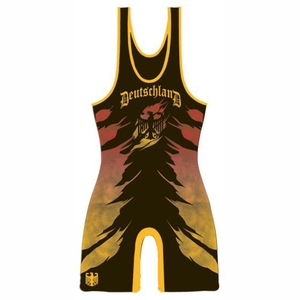 Singlet de Lucha Libre Deportiva Brillante con Sublimación Personalizada, Diseño Personalizado, Ligero, Compresión Ajustada, Tejido Elástico y Duradero - Product Image 5