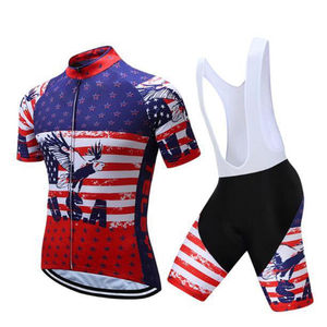 Conjunto de Jersey de Ciclismo, Ropa de Ciclismo de Verano, Ropa de Bicicleta de Montaña, Uniforme de Ciclismo Sublimado - Product Image 4
