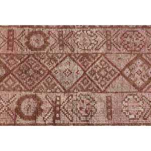 พรมวินเทจขนาด 2.4x10.8 ฟุต, พรมตุรกีแบบ Runner, พรมสีน้ำตาลสไตล์ตะวันตกเฉียงใต้ - Product Image 4