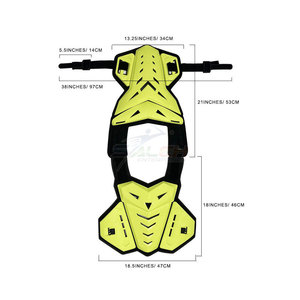 Chaleco blindado de alto rendimiento para ciclistas con diseño transpirable y ligero Chaleco de motorista de Protección corporal - Product Image 5
