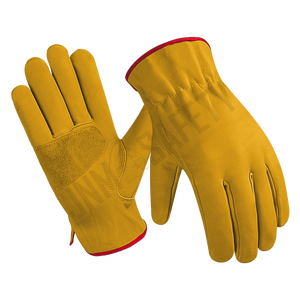 ถุงมือคนขับรถหนังควายถุงมือทำงานในอุตสาหกรรมถุงมือป้องกันความปลอดภัยในการทำงาน - Product Image 4