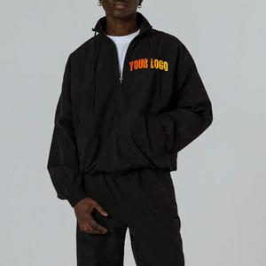 Ensemble de survêtement coupe-vent en coton imprimé avec logo personnalisé, style ample et imperméable, pour l'hiver, vente en gros du fabricant - Product Image 5