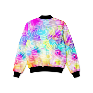 แจ็คเก็ตบอมเบอร์สำหรับผู้ชายและผู้หญิงเสื้อ100% ผ้าโพลีเอสเตอร์ออกแบบโลโก้ได้ตามต้องการสำหรับฤดูหนาว - Product Image 2