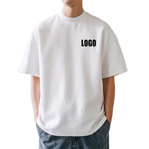 Camisetas de corte holgado con hombros caídos para hombre, 100% algodón, oversize, 230GSM, con logo personalizado, tallas grandes. - Product Image 3