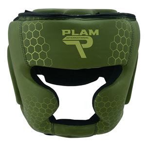 Gants de boxe de haute qualité en cuir synthétique professionnel Muay Thai Head Guard Doublure anti-transpiration Arts martiaux personnalisables - Product Image 2