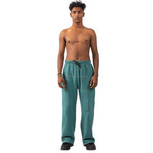 กางเกงวอร์มขายาวมีช่องว่างผ้าคอตตอนฟอกสี GSM 420โลโก้ออกแบบได้ตามที่ต้องการสำหรับใส่ฝึกซ้อมแบบลำลอง - Product Image 5