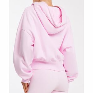 Sweats à capuche pour femmes d'hiver à épaules tombantes Logo avant 100% coton polaire Respirant et coupe-vent Prix bas sweats à capuche pour femmes en vente - Product Image 4