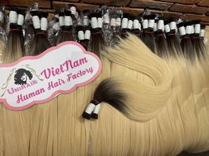 100% cabello virgen de Vietnam Real, color rubio, cabello virgen a granel, cabello humano vietnamita - Product Image 4