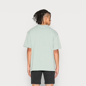Streetwear personnalisé pour hommes T-shirt en coton surdimensionné à épaules tombantes longue robe unie ample et confortable - Product Image 4