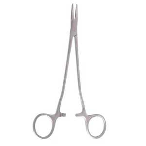 Pinzas de soporte de aguja de precio Euprun con soporte de aguja curvo de laparoscopia de cinco cabezas para soporte de aguja laparoscópica en forma de V pesado - Product Image 3