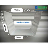 Gouttière en plastique PVC fiable, durable, étanche, style moderne, solution de drainage d'eau pour toiture, fournisseur du Vietnam, OEM, ODM