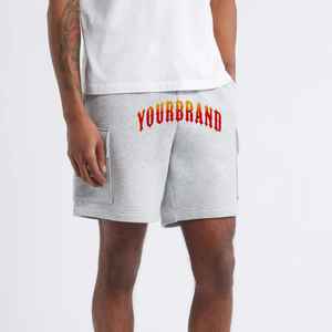 กางเกงขาสั้นผ้าคอตตอนของผู้ชายวินเทจกางเกงวิ่งออกกำลังกายพิมพ์โลโก้2025ซักหน้าจอได้ตามต้องการสไตล์ลำลอง - Product Image 1