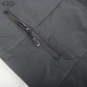 Abrigos de invierno informales para hombre, chaqueta acolchada larga con capucha y cremallera completa, ropa de abrigo cálida a prueba de viento para clima frío, Material de tela - Product Image 5