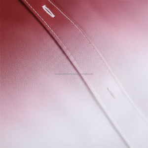 Ensemble chemise et short décontracté pour homme sur mesure OEM, été, deux pièces, respirant, en spandex/coton, chemise boutonnée dégradée, service OEM - Product Image 4