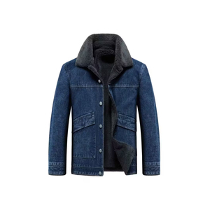 2025 vente en gros 100% coton mâle personnalisé longue longueur Denim veste haute qualité Vintage Style et boutons pour la saison d'hiver - Product Image 1