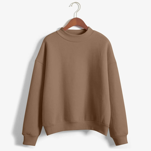 2025 Custom Logo Mock Neck <b>Sweatshirts</b> Women's Fleece Mock Neck <b>Sweatshirt</b> For Women - Product Image 6