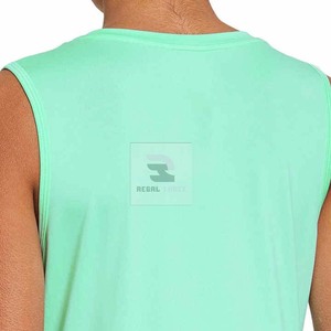 Camiseta sin mangas de gimnasio transpirable duradera para mujer - Product Image 5