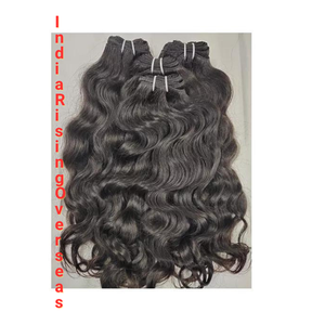 Meilleurs extensions de cheveux indiens doublement étirés couleur naturelle tissage bouclé qualité standard brute directement de l'Inde en hausse à l'étranger - Product Image 2