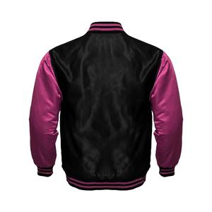 Fabricante confiable de chaquetas de satén de invierno que entrega chaquetas universitarias bordado personalizado soporte OEM impermeable respetuoso con el medio ambiente frontal - Product Image 2