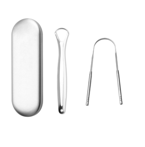 Herramienta de Higiene Bucal para Adultos de Marca Personalizada, Raspador de Lengua Antideslizante de Doble Cara de Acero Inoxidable Ecológico para el Hogar - Product Image 4