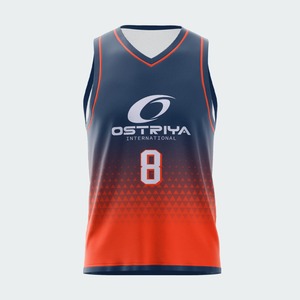 Maillot de basket-ball personnalisé à faible MOQ, nom d'équipe, été, sans manches, sublimation, pour unisexe - Product Image 6