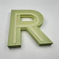 Lettres en relief 3D LED personnalisées, enseigne publicitaire extérieure, logo d'entreprise rétroéclairé imperméable pour les devantures de magasins et