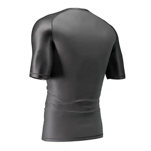 Protection contre les éruptions cutanées à manches courtes pour hommes, entraînement de compression à séchage rapide, vêtements de combat pour MMA Jiu-Jitsu, protection solaire longue durée - Product Image 6