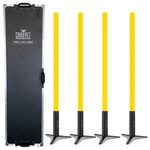 READY TO SHIP CHAUVETTs PRO WELL STX 360 Battery-Operated and APP Controlled 360 <b>LED</b> <b>Tube</b> IP65 4-Pack NEW - Product Image 2