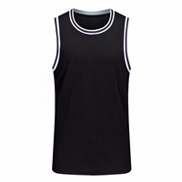 Camiseta de Baloncesto Transpirable de Secado Rápido 100% Poliéster al por Mayor, Camiseta sin Mangas de Malla para Hombre, Logotipo Personalizado, Color Personalizado, Deportes de Verano