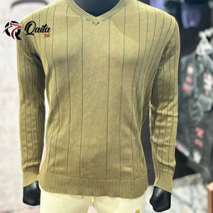 Suéter de cuello redondo de manga larga para hombre de alta calidad y sudadera de punto informal cálida para otoño e invierno y venta al por mayor de OEM ODM - Product Image 6