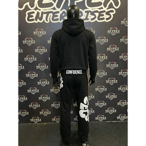 <b>Tracksuits</b> Lightweight French Terry Boxy Blank Custom Logo Oversized Cotton Men Streetwear Plus Size Sweatpants and Hoodie Set - Product Image 2