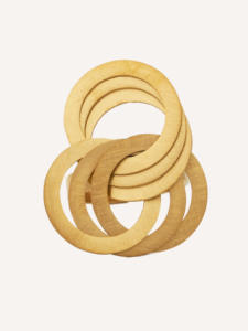 YXQ R203 Acier inoxydable brossé doré, accessoire élégant et durable, minimaliste et tendance, rehausse l'ensemble, bague, expédition en 48h dans l'UE - Product Image 1