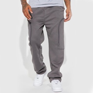 Última llegada OEM diseño hombres gris polar apilado Cargo pantalones de chándal para la venta hombres transpirables Cargo pantalones a granel - Product Image 5
