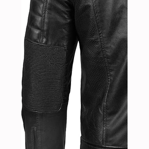 Vestes en cuir pour hommes d'hiver de haute qualité couleur et logo personnalisables matelassés épais respirant grande taille - Product Image 4