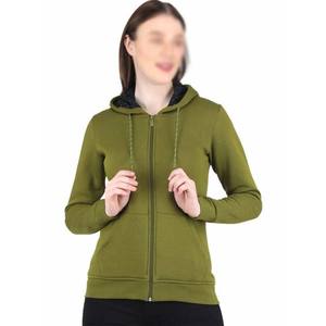 Sudaderas con capucha de algodón personalizadas para mujer, ropa de gimnasio de moda de talla grande, sudaderas con capucha transpirables de invierno, venta al por mayor - Product Image 1