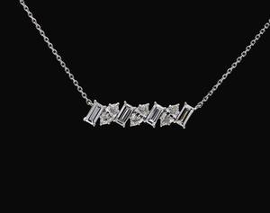 Diamante de laboratorio de alta calidad CVD VVS VS E F 10K 14K 18K Dios blanco oro rosa oro amarillo collares de diamantes de lujo - Product Image 5