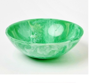 ชามเรซินทรงหินอ่อนทำด้วยมือทำจากไม้อีพ็อกซี่ทรงกลมแบบเรียบดีไซน์ให้ดูดี - Product Image 4