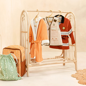 Support de cintre en rotin pour vêtements d'enfants cintre de vêtements de bébé respectueux de l'environnement supports sur pied accessoires pour la maison - Product Image 6