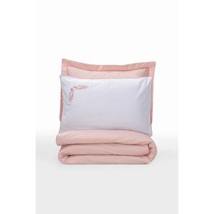 Ensemble housse de couette satin rose double élite Melinda Collection boîte en coton - Product Image 3