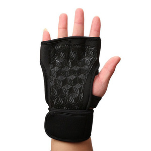 Custom Breathable Mesh Half Finger Fitness <b>Gloves</b> Non Slip Weightlifting Gym <b>Gloves</b> Adjustable Wrist Strap OEM - Product Image 1