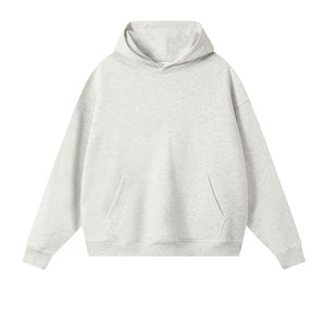Sweat à capuche oversize en coton éponge française de haute qualité, sweat à capuche épais en polaire, à épaules tombantes, sweats à capuche unis vierges personnalisés pour hommes à un prix abordable - Product Image 1