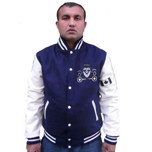 Écusson de broderie chaud de haute qualité pour hommes OEM personnalisé veste universitaire Bomber Letterman pour hommes - Product Image 5